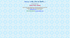 Desktop Screenshot of mylifeonearth.com